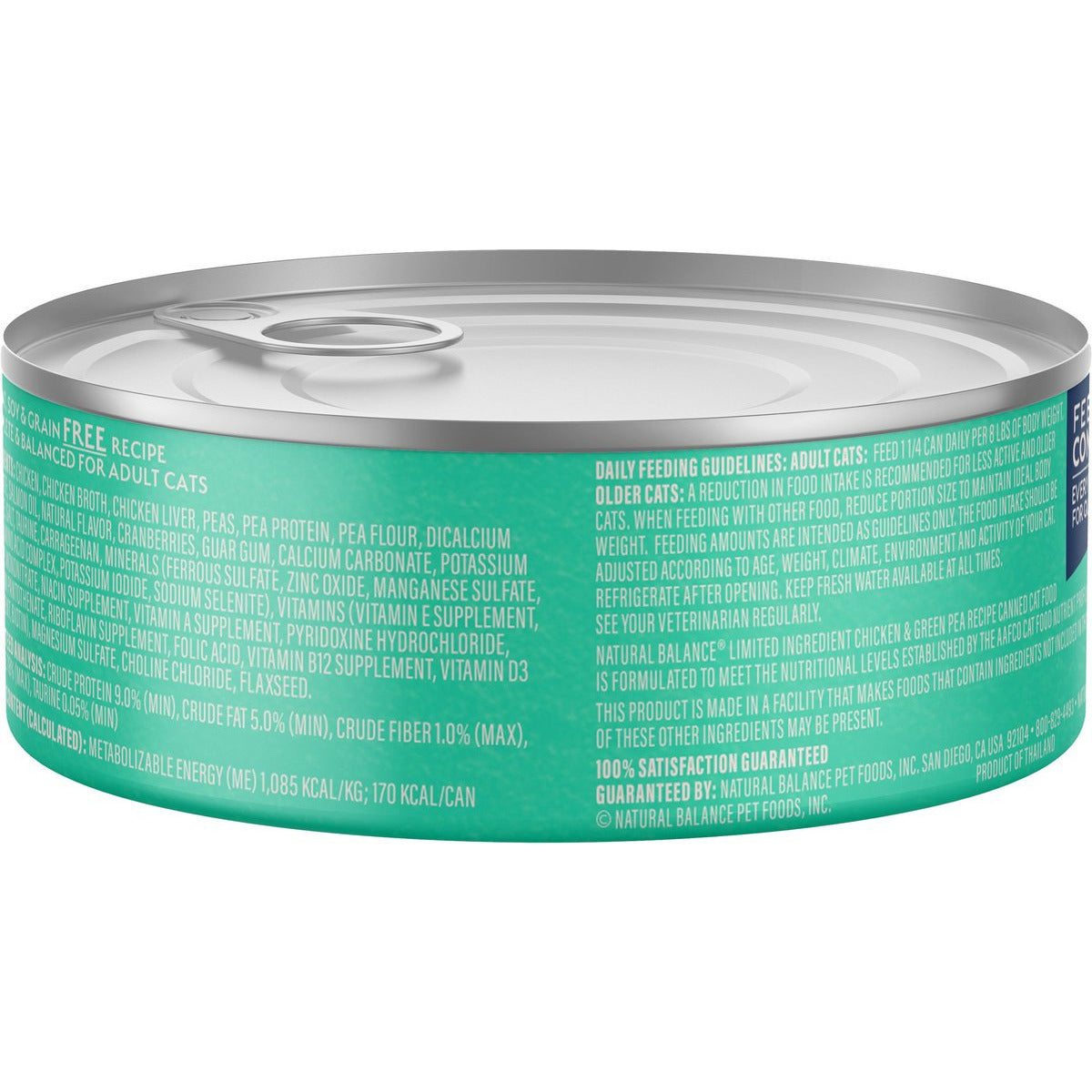 Natural Balance L.I.D. Limited Ingredient Diets Chicken & Green Pea Formula Grain-Free Canned Cat Food  Canned Cat Food  | PetMax Canada