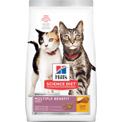Hill's Science Diet Adult Multiple Benefit Cat Food - 7.03 Kg - Cat Food - Hill's Science Diet - PetMax Canada