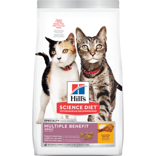 Hill's Science Diet Adult Multiple Benefit Cat Food - 7.03 Kg - Cat Food - Hill's Science Diet - PetMax Canada