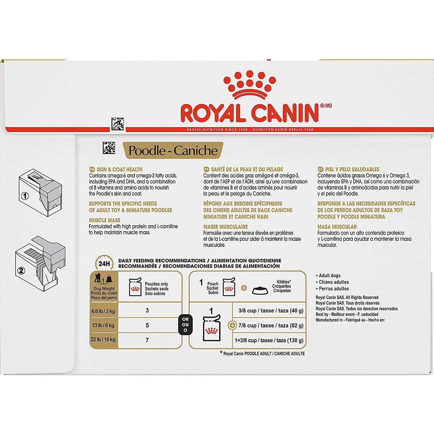 Royal Canin Wet Dog Food Pouch Poodle  Canned Dog Food  | PetMax Canada