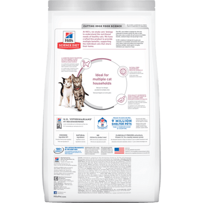 Hill's Science Diet Adult Multiple Benefit Cat Food - 7.03 Kg - Cat Food - Hill's Science Diet - PetMax Canada