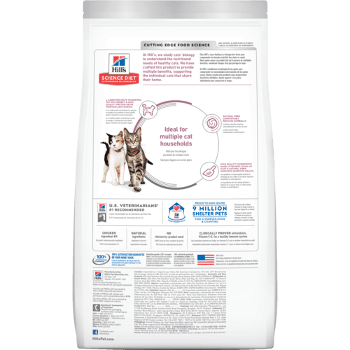 Hill's Science Diet Adult Multiple Benefit Cat Food - 7.03 Kg - Cat Food - Hill's Science Diet - PetMax Canada