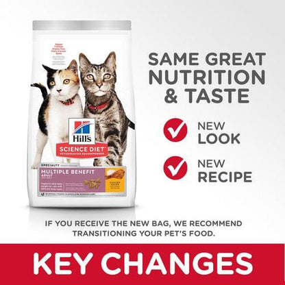 Hill's Science Diet Adult Multiple Benefit Cat Food - 7.03 Kg - Cat Food - Hill's Science Diet - PetMax Canada