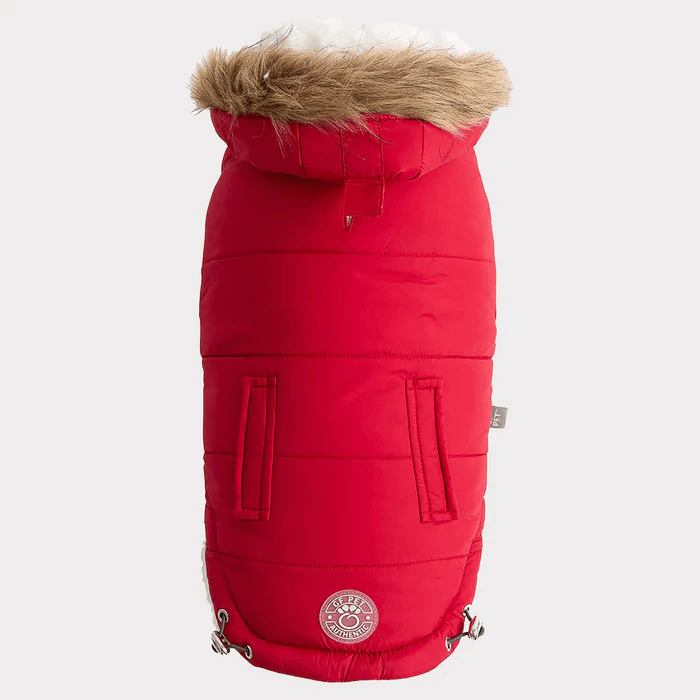 GF Pet Urban Parka Red For Dogs - X-Small - Coats - GF Pet - PetMax Canada