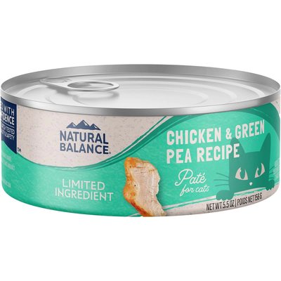 Natural Balance L.I.D. Limited Ingredient Diets Chicken & Green Pea Formula Grain-Free Canned Cat Food  Canned Cat Food  | PetMax Canada