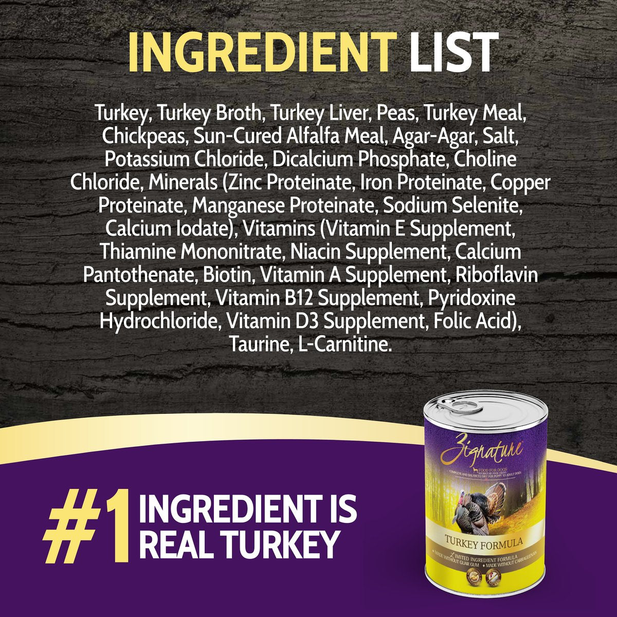 Zignature Turkey Limited Ingredient Formula Grain-Free Canned Dog Food  Canned Dog Food  | PetMax Canada