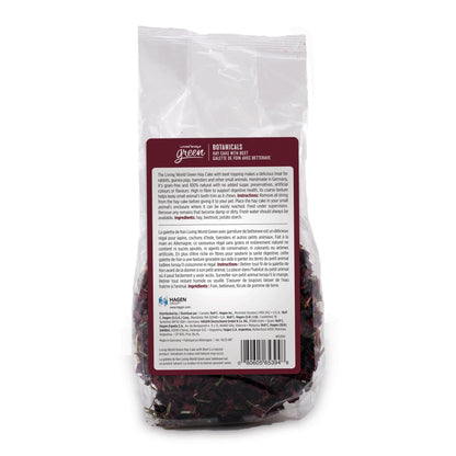 Living World Green Botanicals Hay Cake Beet - 75g - Small Animal Treats - Living World - PetMax Canada