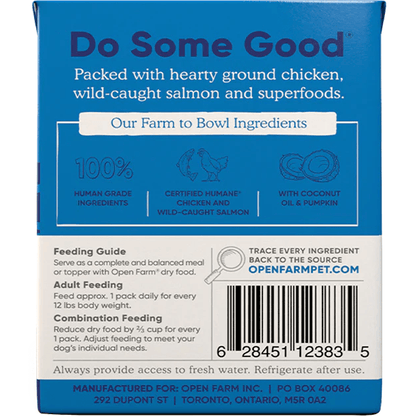 Open Farm Wet Dog Food Chicken & Salmon Rustic Stew - 354g - Canned Dog Food - Open Farm - PetMax Canada