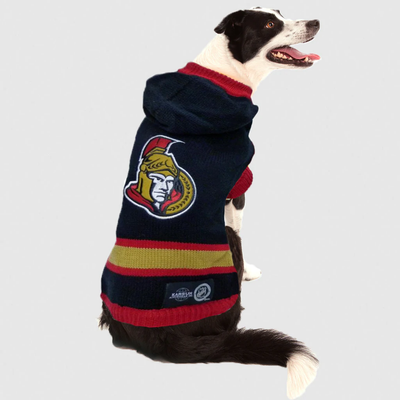NHL Ottawa Senators Hooded Dog Sweater  NHL Sweaters  | PetMax Canada