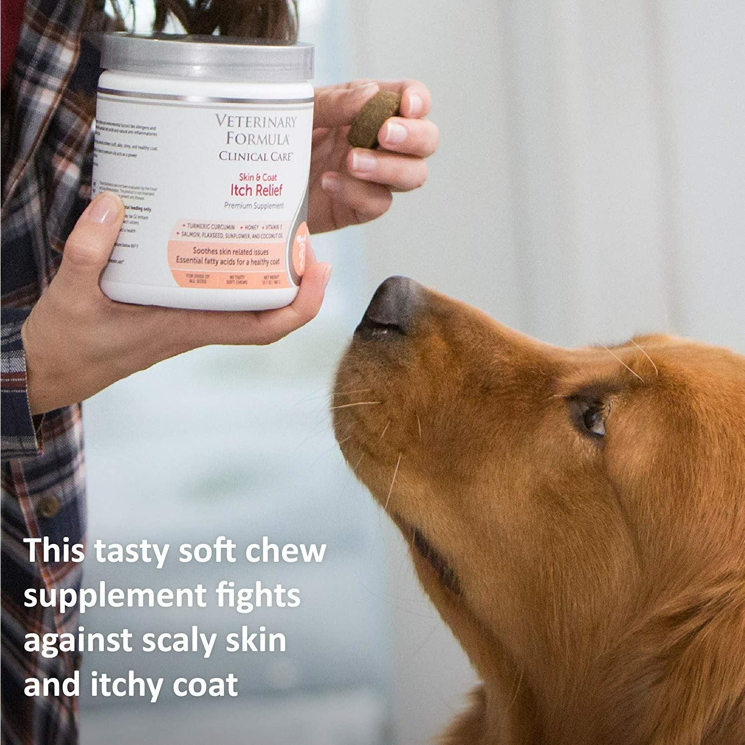Veterinary Formula Clinical Care Skin & Coat Itch Relief Supplement - 30 Count - Health Care - Synergy Labs - PetMax Canada