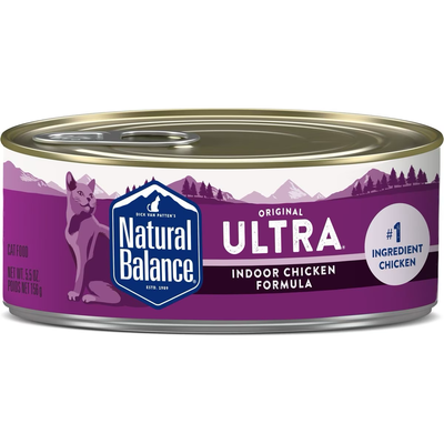 Natural Balance Ultra Premium Indoor Chicken Formula Canned Cat Food  Canned Cat Food  | PetMax Canada