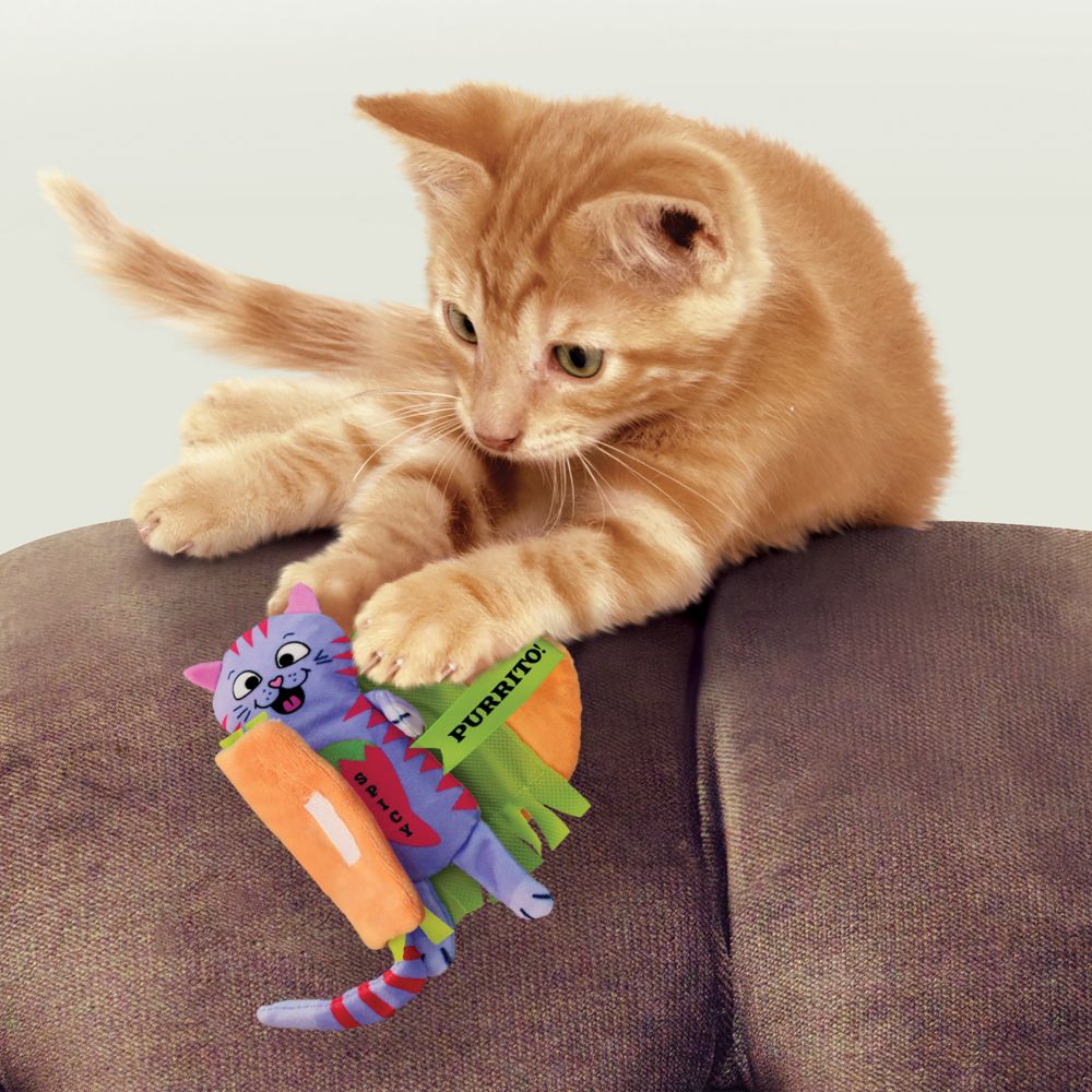 KONG Pull-A-Partz Yarnz Cat Toy, Assorted