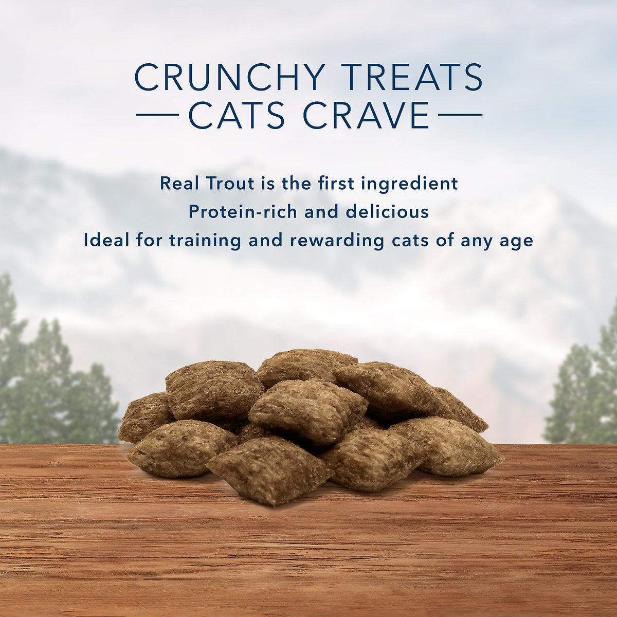 Blue Buffalo Wilderness Trout Formula Crunchy Grain-Free Cat Treats  Cat Treats  | PetMax Canada