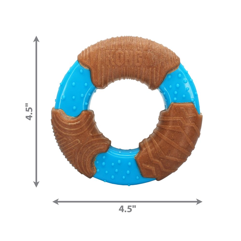 Kong Dog Toy Core Strength Bamboo Ring  Dog Toys  | PetMax Canada