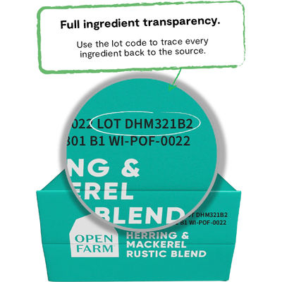 Open Farm Wet Cat Food Herring & Mackerel Rustic Blend - 156g - Canned Cat Food - Open Farm - PetMax Canada