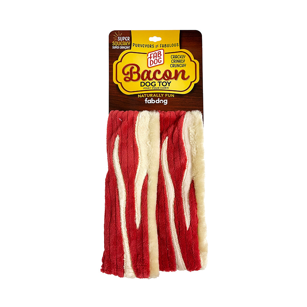 Fabdog Foodies 2 Strips Of Bacon  Dog Toys  | PetMax Canada