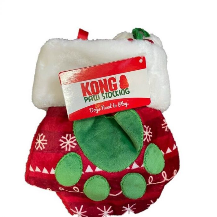 Kong Holiday Stocking Paw Large  Dog Toys  | PetMax Canada