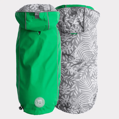 GF Pet Reversible Raincoat Green For Dogs - Small - Coats - GF Pet - PetMax Canada