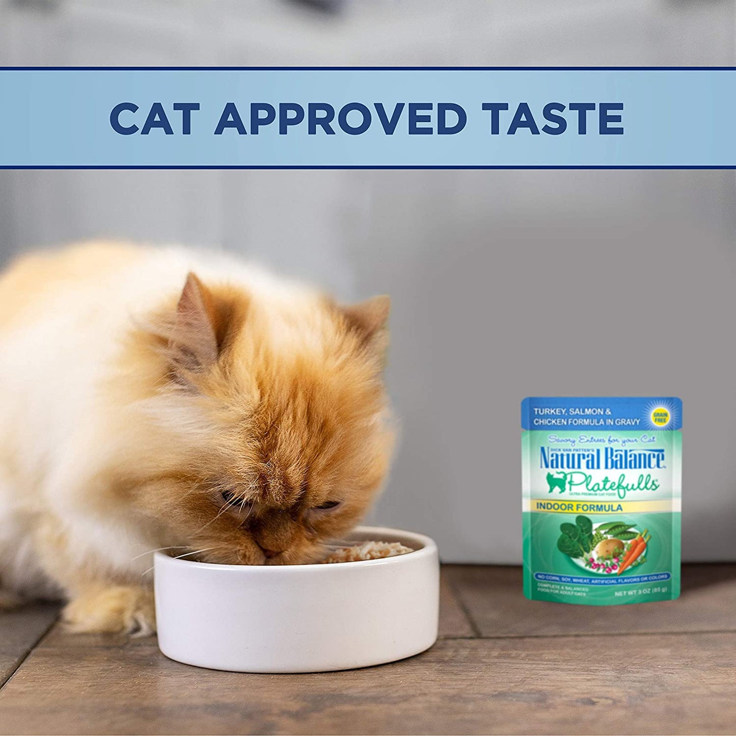 Natural Balance Platefulls Indoor Turkey, Salmon, & Chicken Wet Cat Food  Canned Cat Food  | PetMax Canada