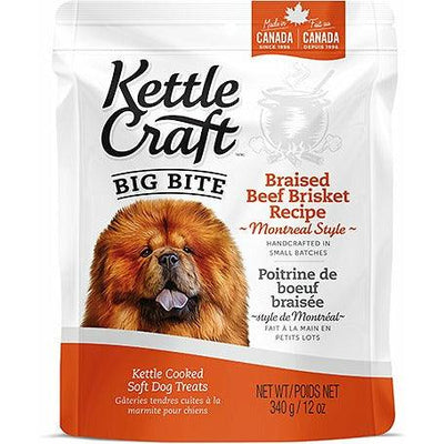 Kettle Craft Braised Beef Brisket Big Bite Dog Treats  Dog Treats  | PetMax Canada