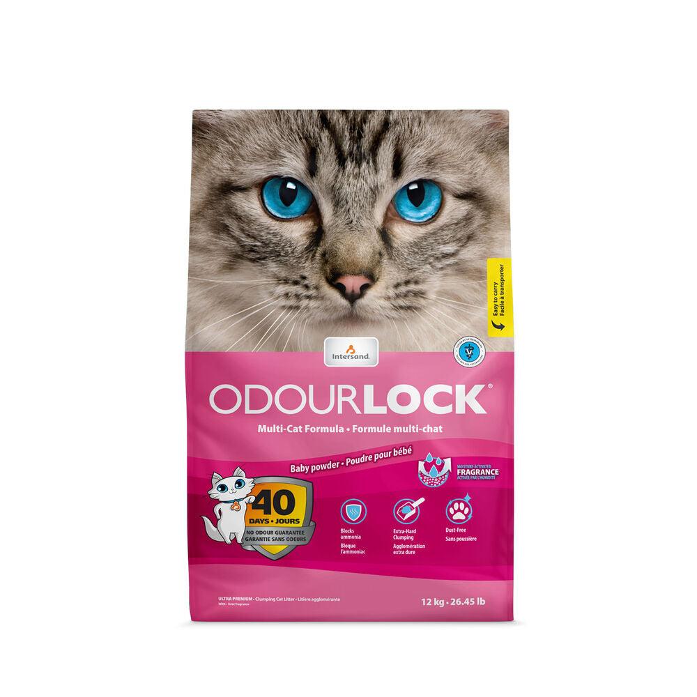 Odourlock Ultra Premium Baby Powder Clumping Litter  Cat Litter  | PetMax Canada