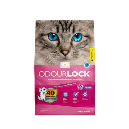 Odourlock Ultra Premium Baby Powder Clumping Litter - 6 Kg - Cat Litter - Odourlock - PetMax Canada
