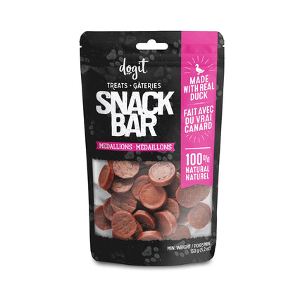 Dogit Snack Bar Dog Treats Duck Medallions - 150g - Dog Treats - Dogit - PetMax Canada