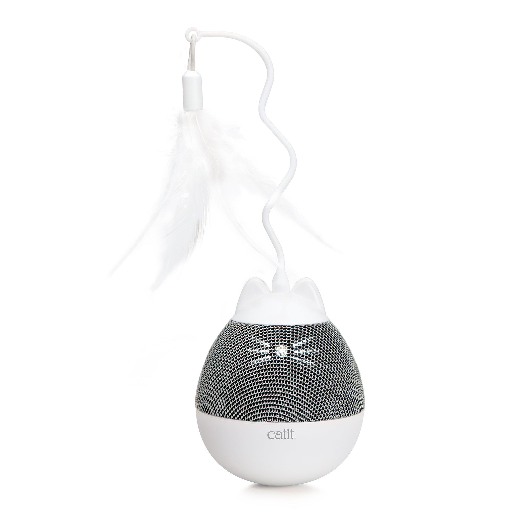 Catit Pixi Spinner Electronic Cat Toy White & Grey - Default Title - Cat Toys - Catit - PetMax Canada