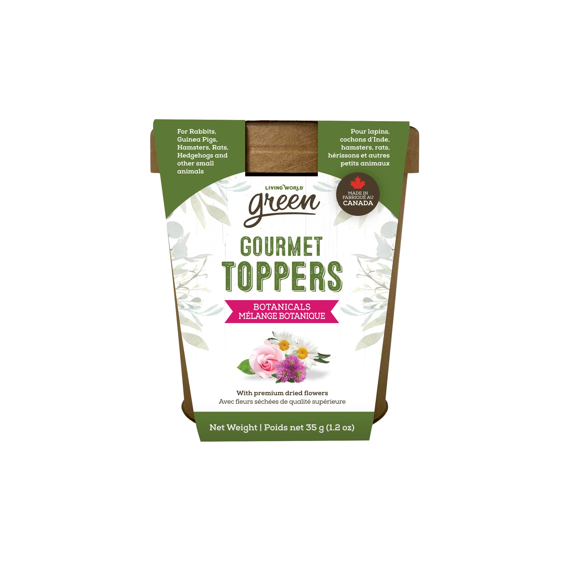 Living World Green Gourmet Toppers Botanicals  Small Animal Treats  | PetMax Canada