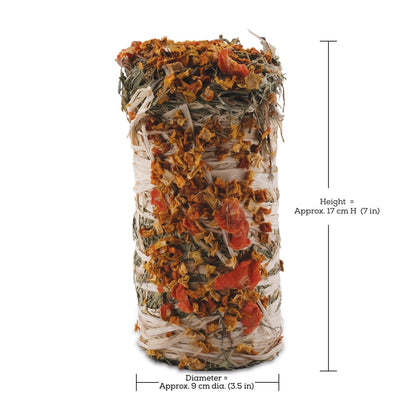 Living World Green Botanicals Hay Bale Vegetables - 200g - Small Animal Treats - Living World - PetMax Canada