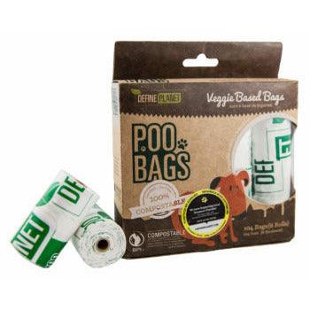 Define Planet Poo Bag Veggie Compostable Bags - 104 Bags - Waste Management - Define Planet - PetMax Canada