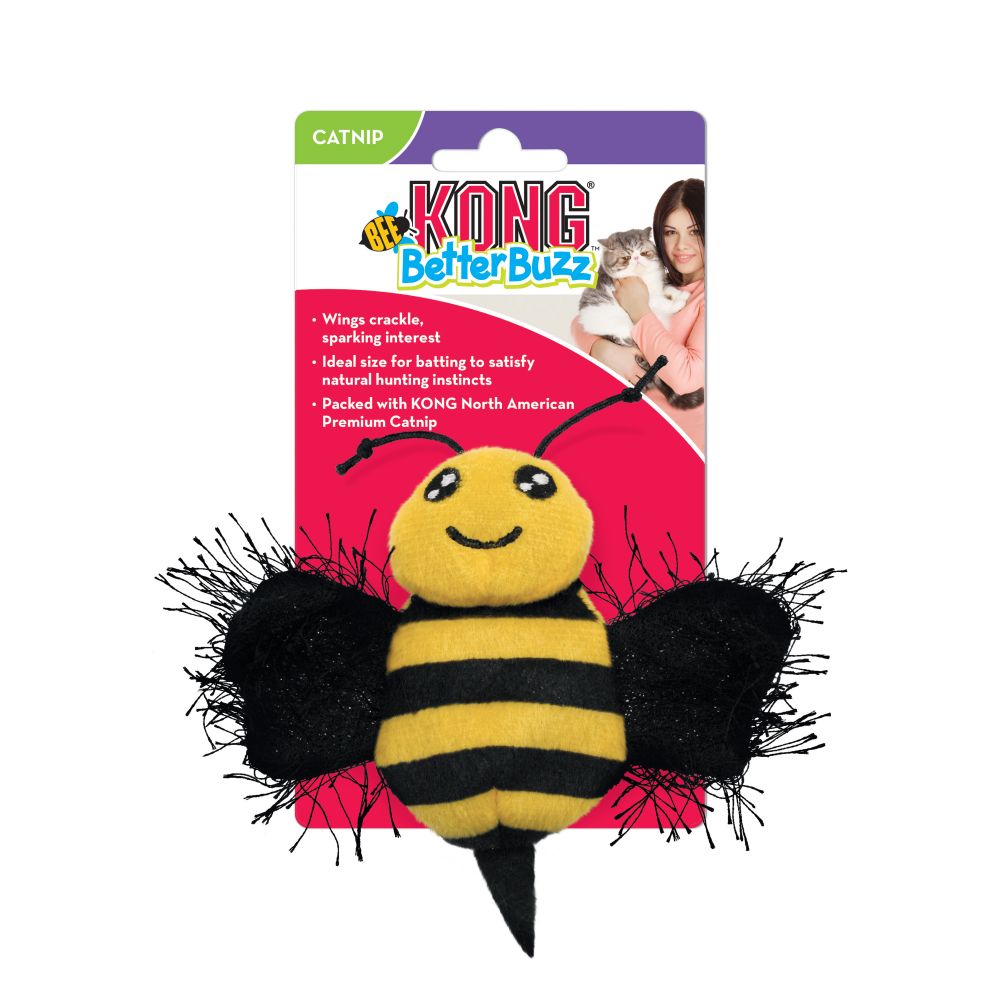 Kong Cat Toy Better Buzz Bee  Cat Toys  | PetMax Canada