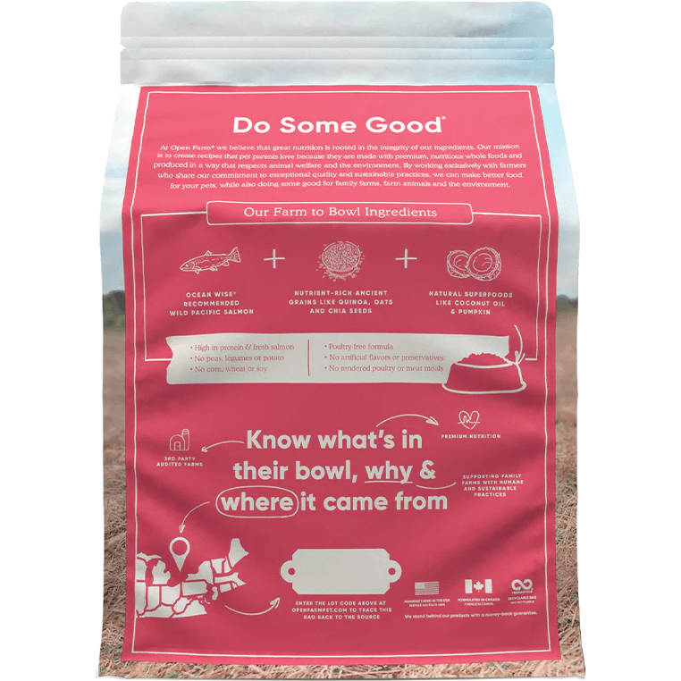 Open Farm Dog Food Wild-Caught Salmon & Ancient Grains  Dog Food  | PetMax Canada