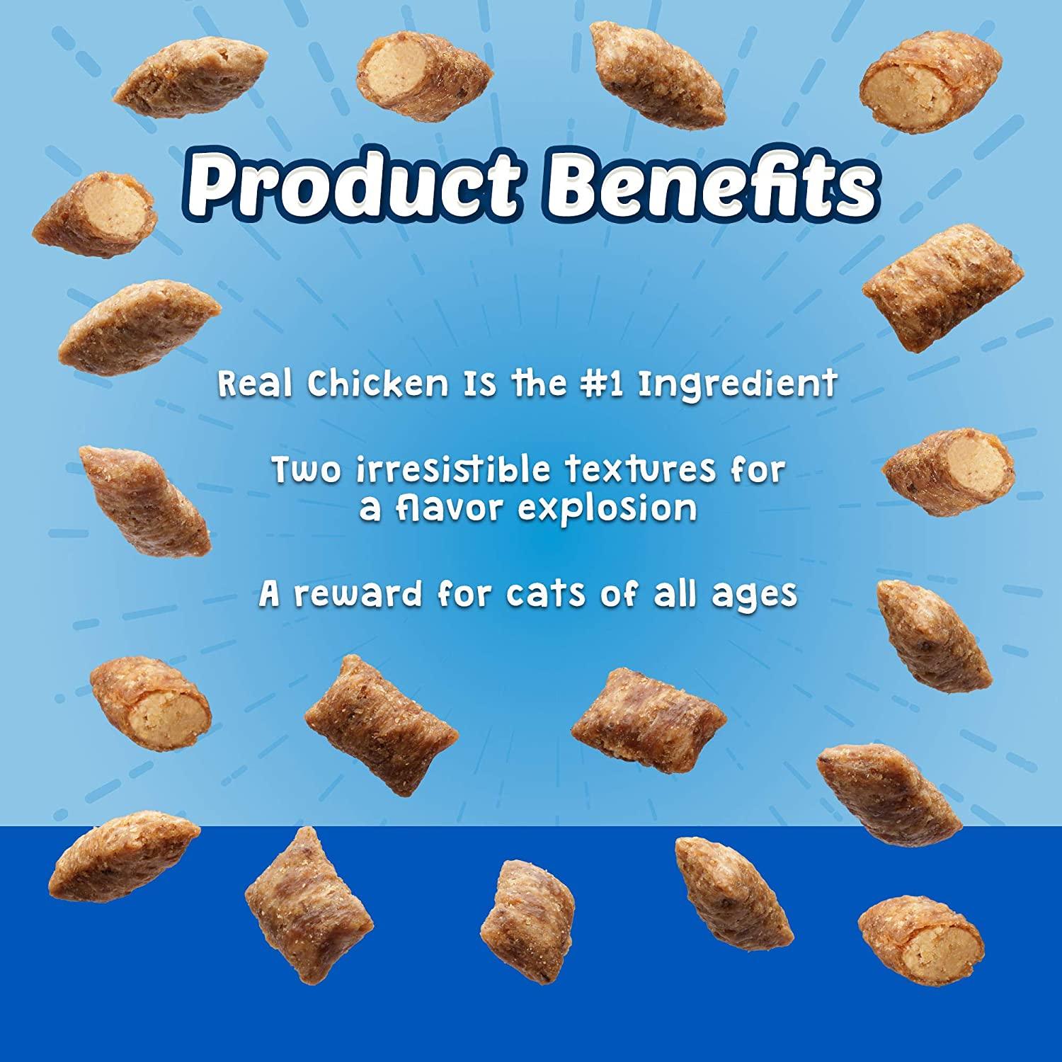 Blue Buffalo Bursts Crunchy Cat Treats Chicken Flavour - 56g - Cat Treats - Blue Buffalo - PetMax Canada