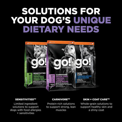 GO! CARNIVORE Grain Free Chicken, Turkey + Duck Senior Recipe for dogs - 1.59 Kg - Dog Food - Go! - PetMax Canada