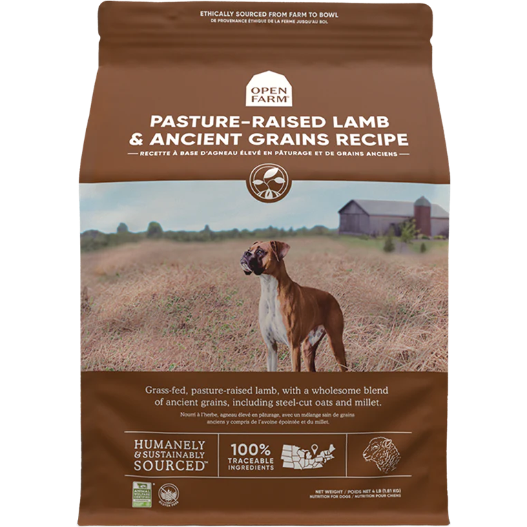 Open Farm Dog Food Pasture Raised Lamb & Ancient Grains  Dog Food  | PetMax Canada