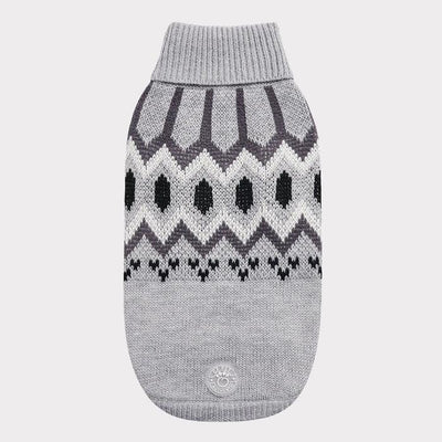 GF Pet Heritage Sweater Grey For Dogs - X-Small - Sweaters - GF Pet - PetMax Canada
