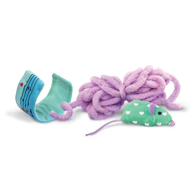 Kong Cat Toy Pull-A-Partz Yarnz Assorted Colours - Yarnz Assorted - Cat Toys - Kong - PetMax Canada