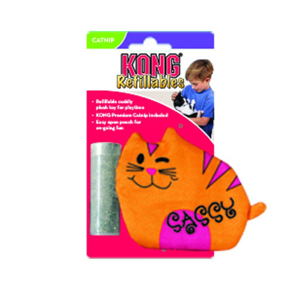 Kong Cat Toy Refillable Catnip Toy Purrsonality Sassy  Cat Toys  | PetMax Canada