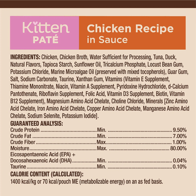 Wellness CORE Tiny Tasters Kitten Pâté Chicken Recipe in Sauce Wet Cat Food - 50g - Canned Cat Food - Wellness - PetMax Canada