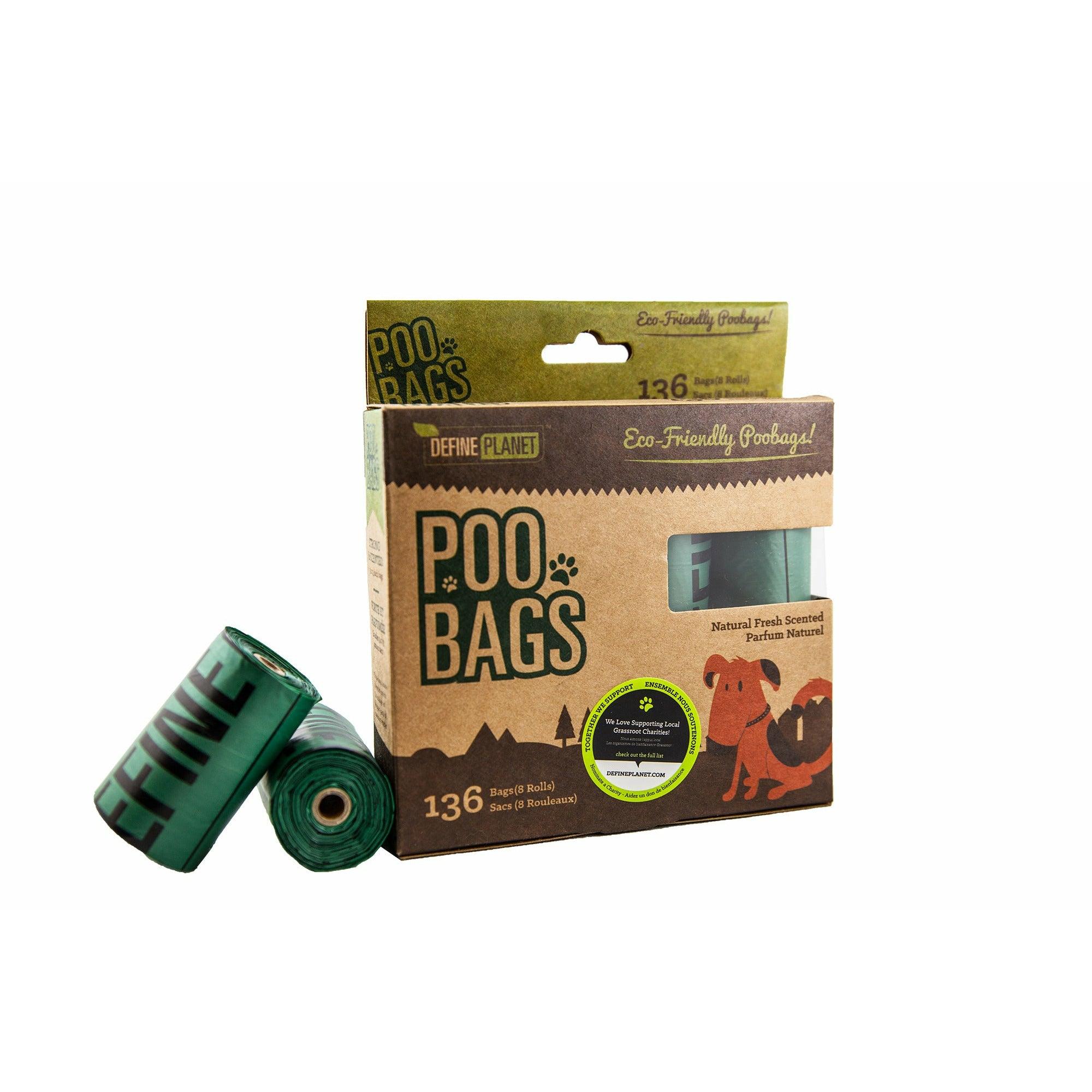 Define Planet Poo Bag Refill Bags - 136 Bags - Waste Management - Define Planet - PetMax Canada