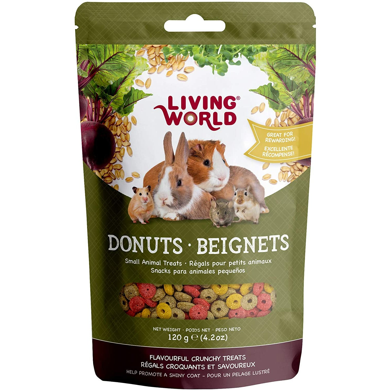 Living World Small Animal Donuts  Small Animal Food Treats  | PetMax Canada