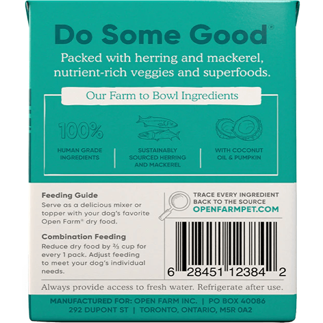 Open Farm Wet Dog Food Herring & Mackerel Rustic Stew - 354g - Canned Dog Food - Open Farm - PetMax Canada