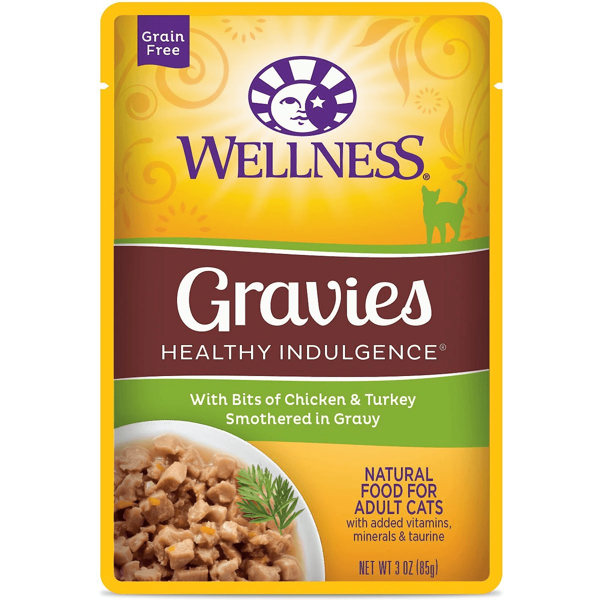 Wellness Healthy Indulgence Gravies Chicken & Turkey Wet Cat Food - 85g - Canned Cat Food - Wellness - PetMax Canada