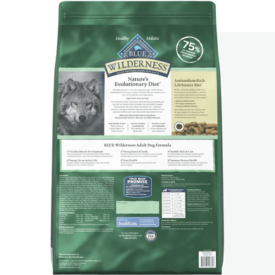 Blue Buffalo Wilderness With Healthy Grains Duck Adult Dry Dog Food - 2 Kg - Dog Food - Blue Buffalo - PetMax Canada