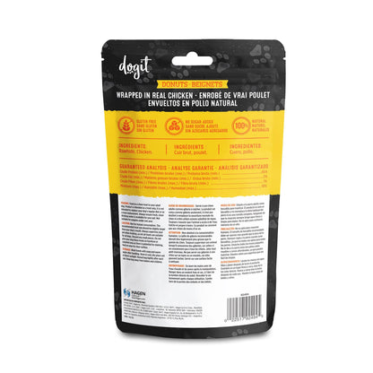 Dogit Snack Bar Dog Treats Chicken Rawhide Donut - Small: 8cm / 2 Pack - Dog Treats - Dogit - PetMax Canada