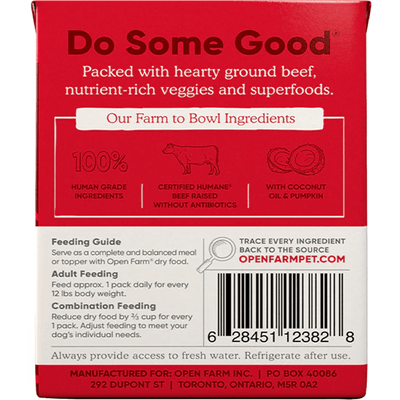 Open Farm Wet Dog Food Grass Fed Beef Rustic Stew - 354g - Canned Dog Food - Open Farm - PetMax Canada