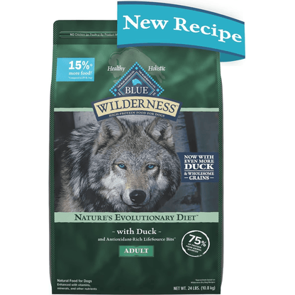 Blue Buffalo Wilderness With Healthy Grains Duck Adult Dry Dog Food - 2 Kg - Dog Food - Blue Buffalo - PetMax Canada