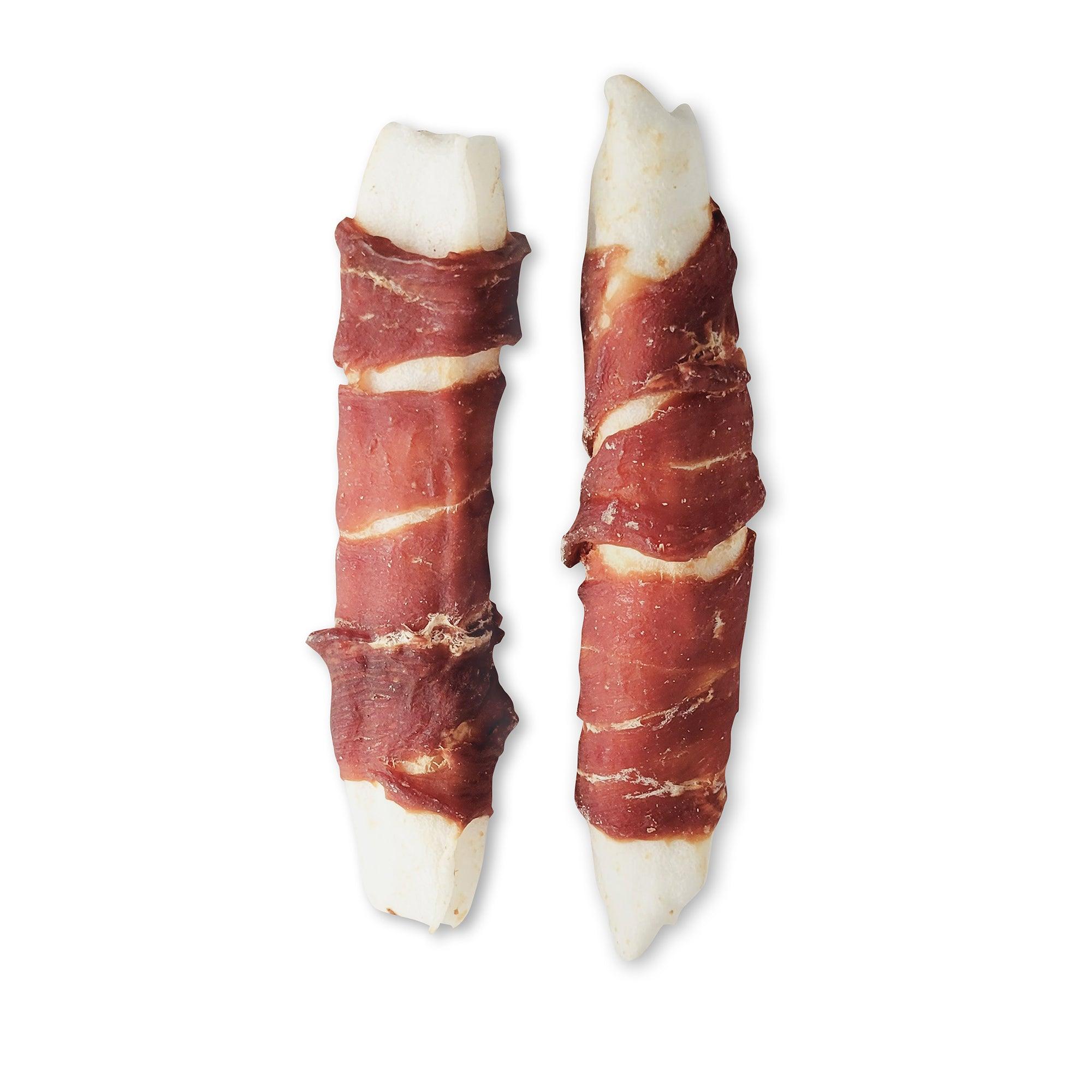 Dogit Snack Bar Dog Treats Duck Rawhide Twist - Small: 10cm / 6 Pack - Dog Treats - Dogit - PetMax Canada