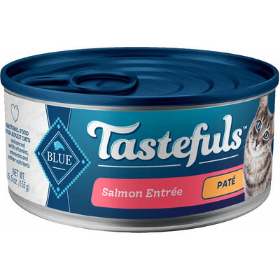 Blue Buffalo Tastefuls Adult Salmon Entree Pate - 156g - Canned Cat Food - Blue Buffalo - PetMax Canada